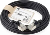 ACT DB7910 S/FTP CAT6A RJ45 Patch Kábel 10m - Fekete