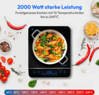 Medion MD 17595 LIFE Hordozható 1 zónás Indukciós főzőlap 2000W - Fekete
