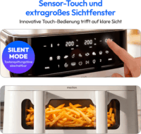 Medion MD100057 Life P25 XXL AirFryer Forrólevegős sütő 10,8L 3040 Watt - Fehér