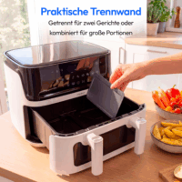 Medion MD100057 Life P25 XXL AirFryer Forrólevegős sütő 10,8L 3040 Watt - Fehér