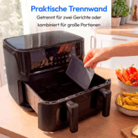 Medion MD100057 Life P25 XXL Flex M AirFryer Forrólevegős sütő 10,8L 3040 Watt - Fekete