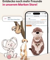 Nici Alvó Kisróka Levéllel Plüssfigura 12 cm