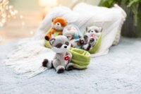 Nici Alvó Mosómedve Gombával Plüssfigura 12 cm