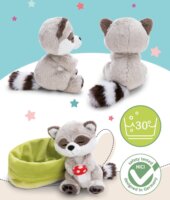 Nici Alvó Mosómedve Gombával Plüssfigura 12 cm