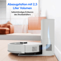 Medion X23 SW+ Smart Robotporszívó felmosó funkcióval - Fehér