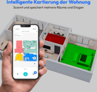 Medion X23 SW+ Smart Robotporszívó felmosó funkcióval - Fekete
