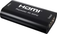 PremiumCord KHREP06 HDMI 2.0 4K60Hz Jelerősítő Repeater 40m - Fekete