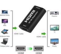 PremiumCord KHREP06 HDMI 2.0 4K60Hz Jelerősítő Repeater 40m - Fekete