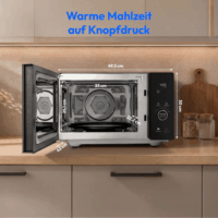 Medion MD12041 Szabadonáló Mikrohullámú sütő 25L 900W - Fekete