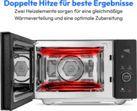 Medion MD15000 Retro Szabadonálló Mikrohullámú sütő 20L 800W - Piros