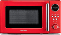 Medion MD15000 Retro Szabadonálló Mikrohullámú sütő 20L 800W - Piros