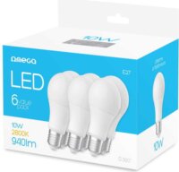 Platinet OMEGA LED Körte izzó készlet 6 darab 10W 940lm 2800K E27 - Meleg fehér