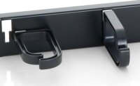 Equip 327311 19" kábel rendező panel 1U fekete