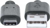 Manhattan USB C M - USB 2.0 M Adapterkábel 1m Kék