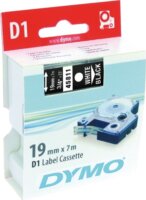 DYMO LM D1 Feliratozógép szalag 19mm fehér betű / fekete alap