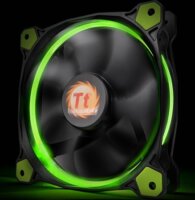 Thermaltake Riing 140mm Rendszerhűtő - Zöld LED