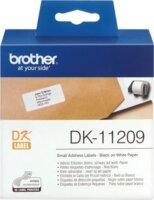Brother DK-11209 elővágott öntapadós címke 800db/tekercs 29mm x 62mm White