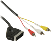 ValueLine / Nedis SCART - RCA kábel 2m (SCART apa - 3xRCA apa)