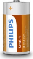 Philips LongLife C (R14) 1.5V Cink-Klorid elem (2 db / blister)