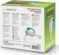 Esperanza EKM010 - Kézi mixer + Botmixerek 2 = 1 - TIRAMISU