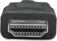 Manhattan monitor kábel, HDMI/HDMI 1.4, Ethernet, 2m, fekete, nikkelezett csat