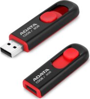 Adata 8GB C008 USB 2.0 pendrive - Fekete/piros