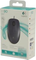 Logitech M90 Optikai egér - Fekete