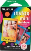 Fujifilm Instax Mini Film Glossy Rainbow instant fotópapír (10 db / csomag)