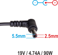 Akyga AK-ND-10 Adapter Toshiba 19V/4.74A 90W