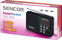 Sencor SRD 215 B Zsebrádió Fekete