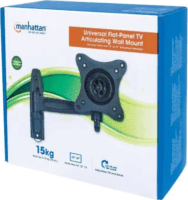 Manhattan 423700 Univerzális Csuklós TV fali állvány (egy karos) Fekete (13"-27"-ig)