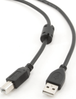 Gembird USB 2.0 A - USB B kábel ferritmag szűrővel 1.8m - Fekete