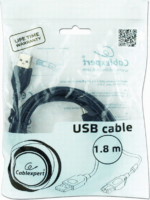 Gembird USB 2.0 A - USB B kábel ferritmag szűrővel 1.8m - Fekete