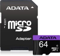 A-Data 64GB Premier MicroSDXC UHS-I memóriakártya + Adapter