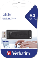 Verbatim 64GB Slider USB 2.0 Pendrive - Fekete