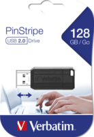 Verbatim 128GB PinStripe USB 2.0 Pendrive - Fekete