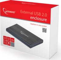 Gembird EE2-U2S-5 2.5" USB 2.0 Külső HDD ház Fekete