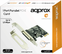 Approx APPPCIE1P Párhuzamos LPT port PCI-e bővítő kártya (+Low profile hátlap)