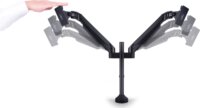 Multibrackets M VESA Gas Lift Arm Dual 15"-32" LCD TV/Monitor tartó Asztali kar - Fekete