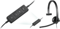 Logitech H570e USB Mono Headset Fekete