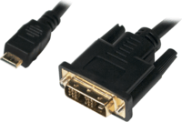 LogiLink Mini HDMI > DVI-D kábel 1.0m