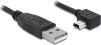 Delock Cable USB 2.0-A male > USB mini-B 5pin male angled 2m