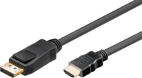 Akyga AK-AV-05 DisplayPort - HDMI Kábel 1.8m - Fekete