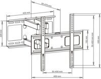 ART AR-70 23"-55" LCD TV/Monitor Fali tartó Fekete
