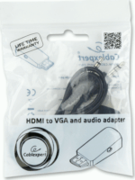 Gembird Cablexpert HDMI v1.4 - VGA+Audio adapter Fekete