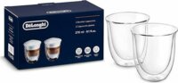 Delonghi DLSC311 Cappuccino 270ml Thermo üveg pohár szett 2 darabos