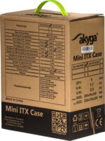 Akyga AK-100-01BK Számítógépház - Fekete + 60W PSU