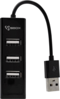 Sbox H-204 USB 2.0 HUB (4port) Fekete