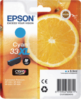Epson T3362 (33XL) Eredeti Tintapatron Ciánkék