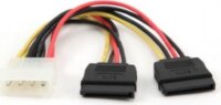 Gembird 2x SATA tápkábel 0.3m
